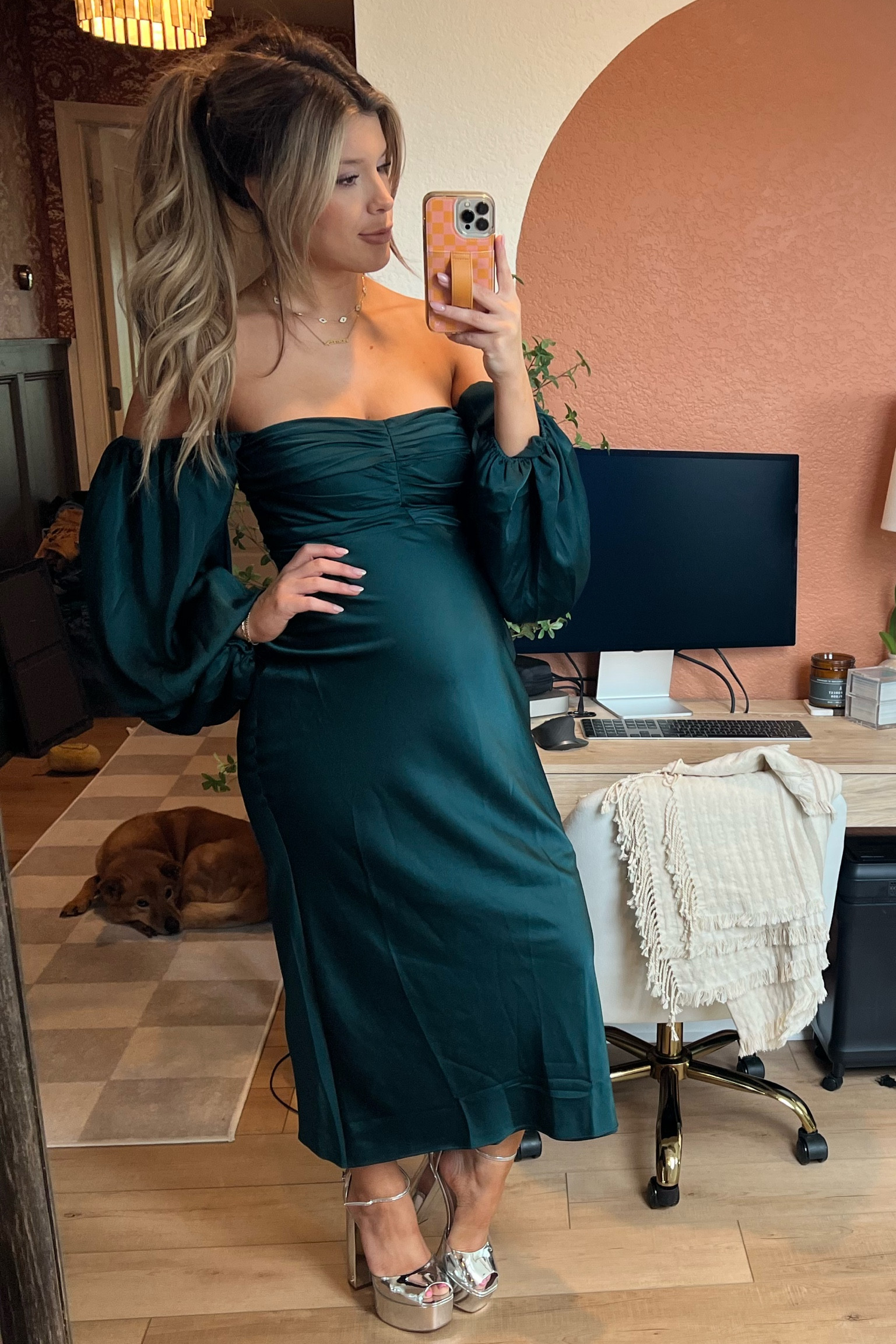 Yesterday’s Dinner Look
Dress- Free People
Shoes- Sam Edelman 
Earrings- Zara ( look up Oval Earrings) 

#LTKSeasonal #LTKshoecrush #LTKstyletip