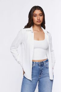 Chiffon Dolphin-Hem Shirt | Forever 21 (US)