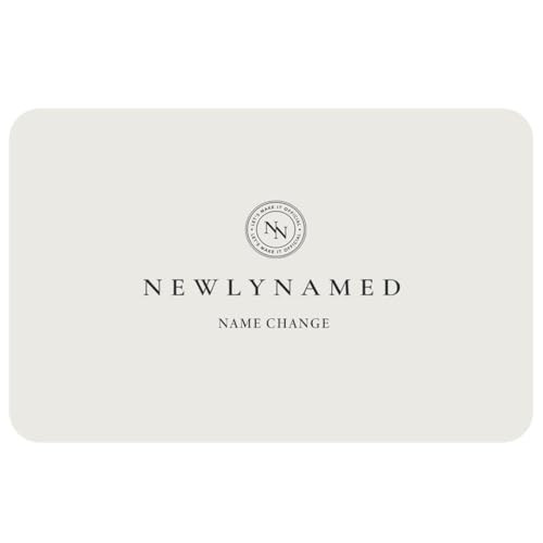 NewlyNamed Name Change Gift – Redeemable for a NewlyNamed Box - Personalized Name Change After Marriage Kit - Add to Wedding Registry | Amazon (US)