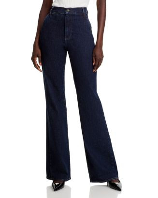 Veronica Beard   Crosbie High Rise Wide Leg Trouser Jeans in Indigo Rinse  | Bloomingdale's Women | Bloomingdale's (US)
