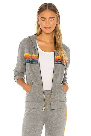 Heart Fade 4 Zip Hoodie in Vintage White | Revolve Clothing (Global)