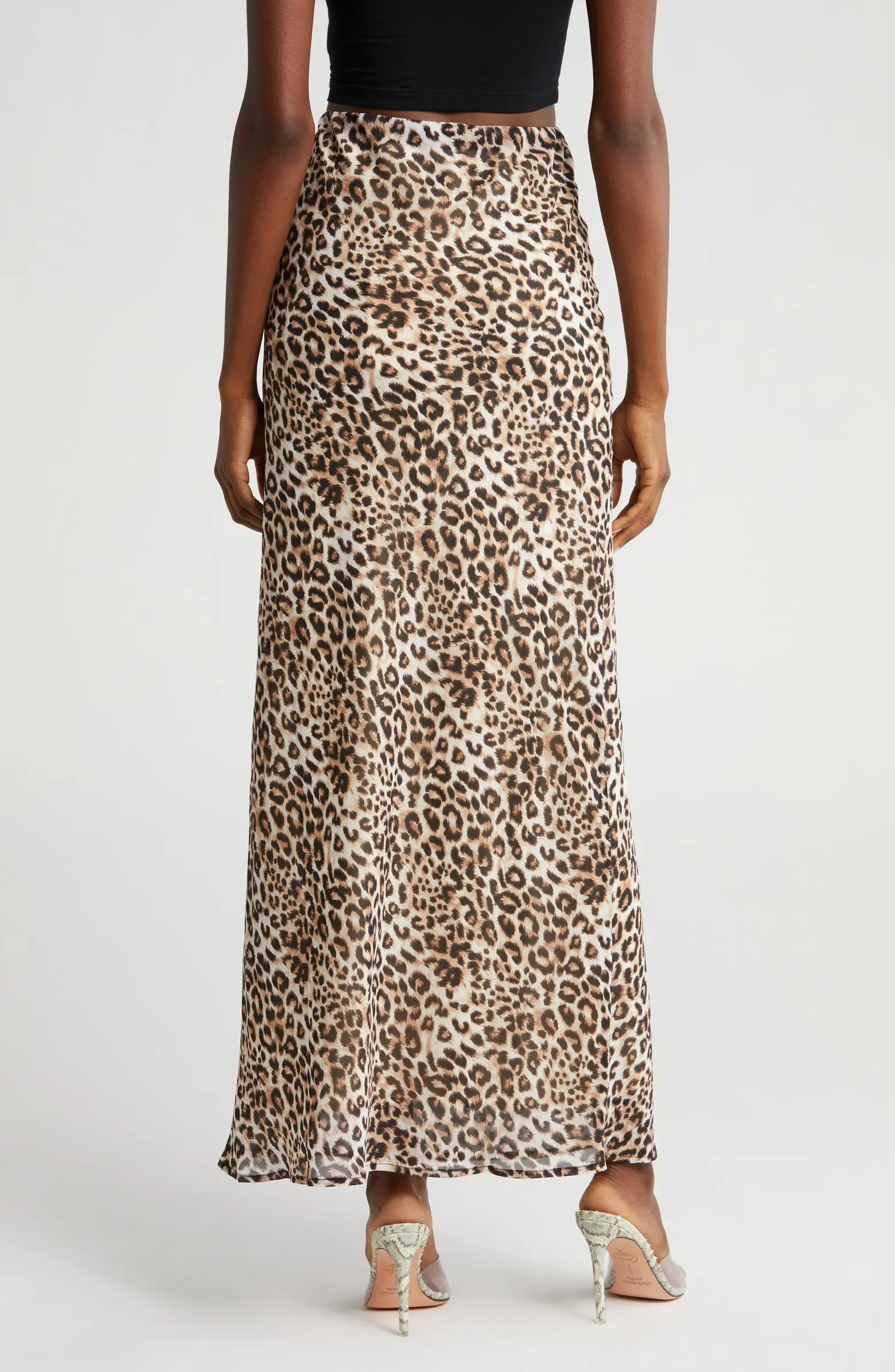 Mae Leopard Print Maxi Skirt | Nordstrom