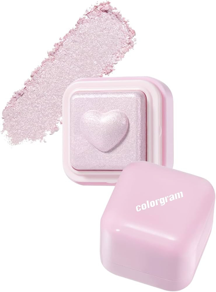 COLORGRAM Milk Bling Heartlighter 02 Pink Heart | Silky Smooth Versatile Creamy Highlighter with ... | Amazon (US)