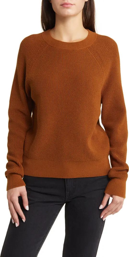 Thermal Knit Cotton Sweater | Nordstrom
