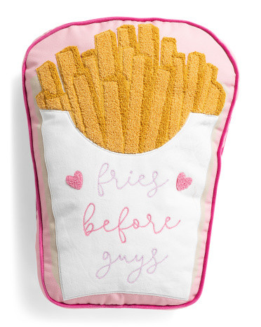16x12 Fries Before Guys Shaped Pillow | Marshalls