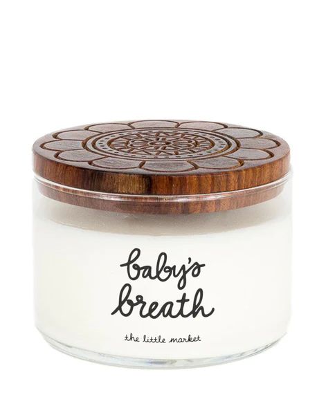 Three-Wick Candle - Baby's Breath | Scented | Prosperity Candle – The Little Market | The Little Market