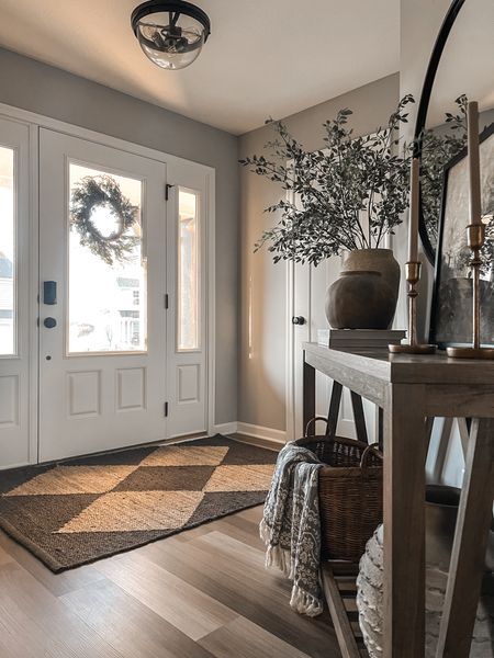 Entryway | Console Styling | Vase Styling | Front Door Rug

#LTKstyletip #LTKhome