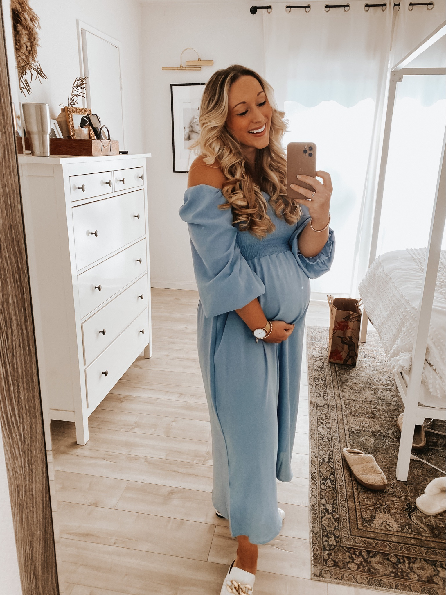 non-maternity bump friendly dress from Shein, purchased with my first pregnancy in 2021, but similar linked here, under $20! Size up 1 if in second or third trimester. 

Amazon mules run TTS


#LTKbump #LTKunder50