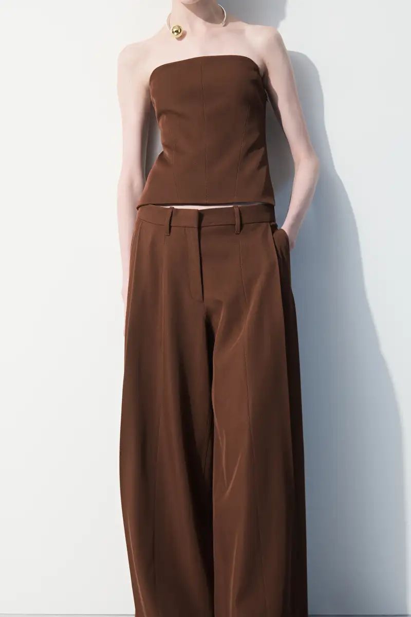 THE WIDE-LEG WOOL TROUSERS | COS UK