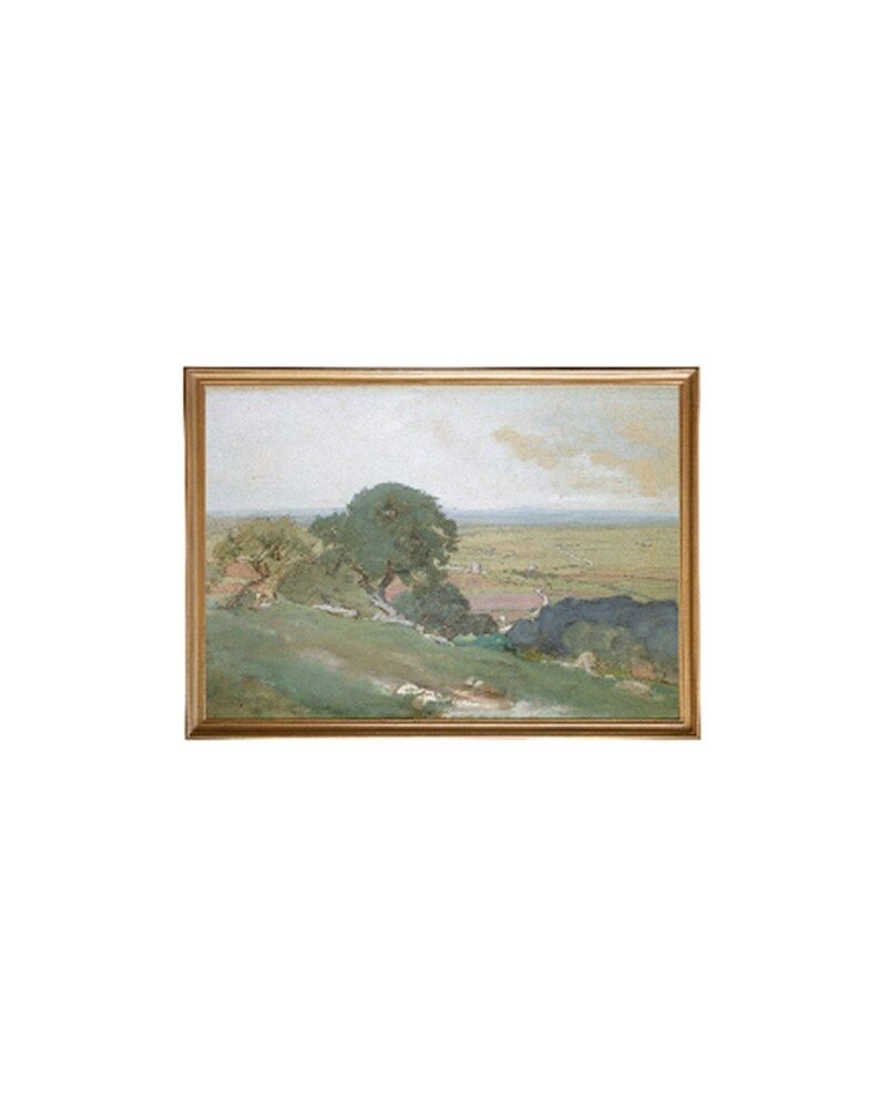 OLIVOS. Printed Art. Olive Green Painting. Vintage Landscape Print. Antique Landscape Artwork | Etsy (US)
