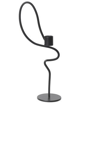 Ferm Living Valse Candle Holder in Black | FWRD 