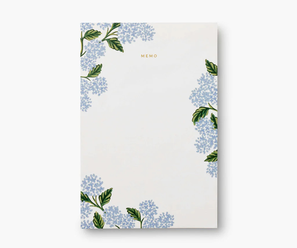 Large Memo Notepad - Hydrangea | Rifle Paper Co.