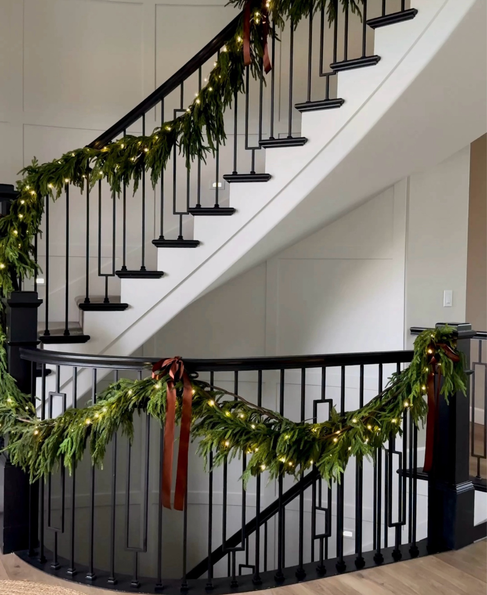 I can’t believe how these garlands have completely transformed the staircase! They add such a cozy, festive warmth that makes the whole space feel magical. ✨ 

Tree, target, holiday, decor, home, seasonal, table, shelves, ceramic, office, living room , mini trees, Christmas, art 

#LTKSeasonal #LTKHome #LTKHoliday