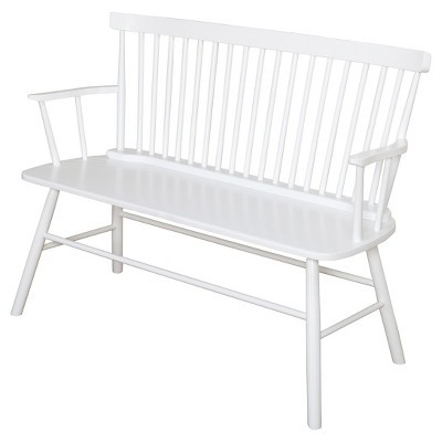 Shelby Bench Wood/White - TMS | Target