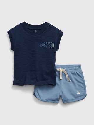 Baby Tank & Mesh Shorts Outfit Set | Gap (US)