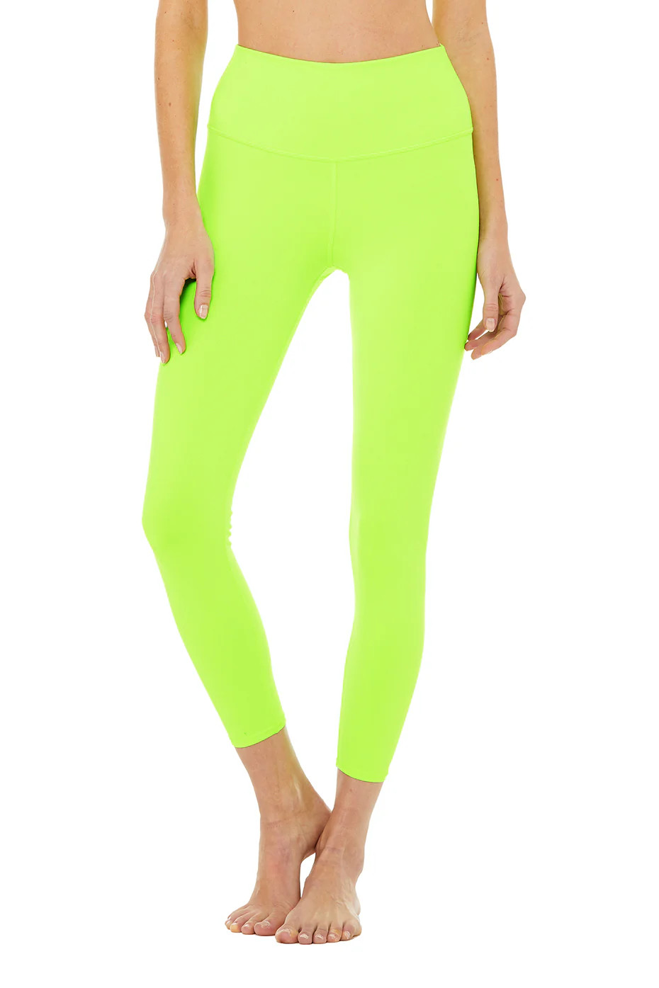 Limited-Edition Exclusive 7/8 High-Waist Neon Airbrush Legging in Acid Lime, Size: Large | Alo YogaÂ | Alo Yoga (US)