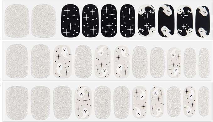 Dashing Diva Gloss Nail Strips - Ghostly Touch | UV Free, Chip Resistant, Long Lasting Gel Nail S... | Amazon (US)