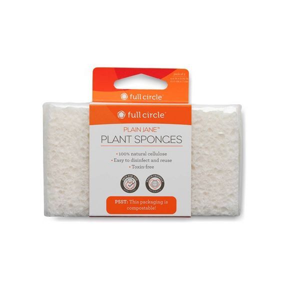 Full Circle Plain Jane Plant Sponge - 3pk | Target