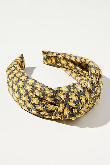 Floral Knotted Knit Headband | Anthropologie (US)