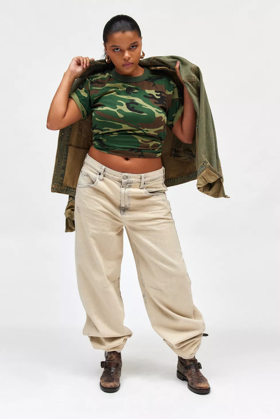 BDG Logan Buckle Baggy Barrel Jean | Urban Outfitters (US and RoW)