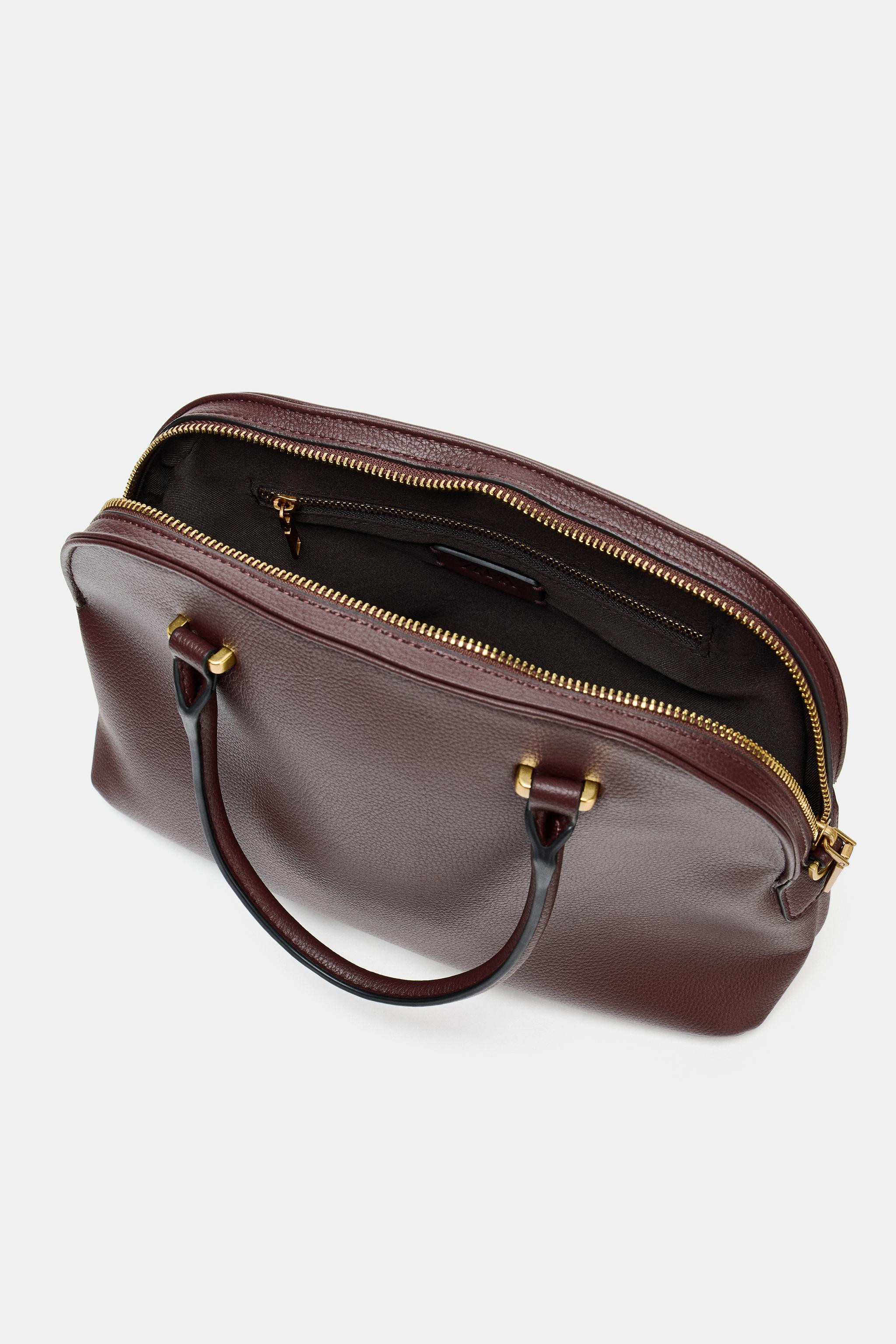 DOUBLE HANDLE CITY BAG | Zara Canada