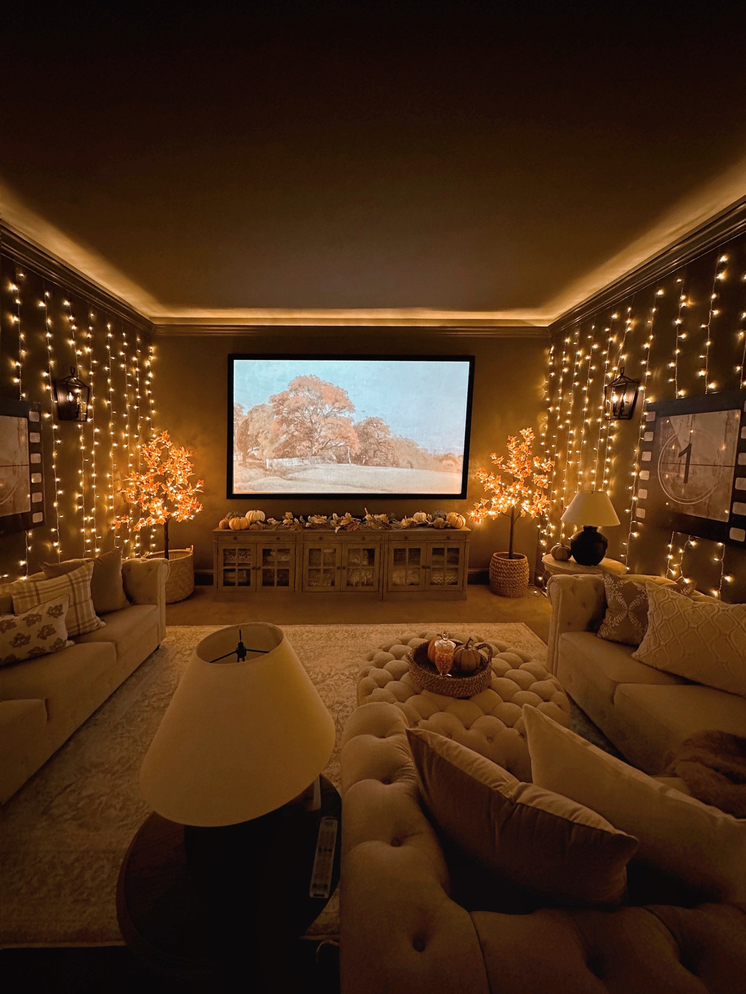 Fall media room decor 

#LTKhome #LTKunder50 #LTKSeasonal