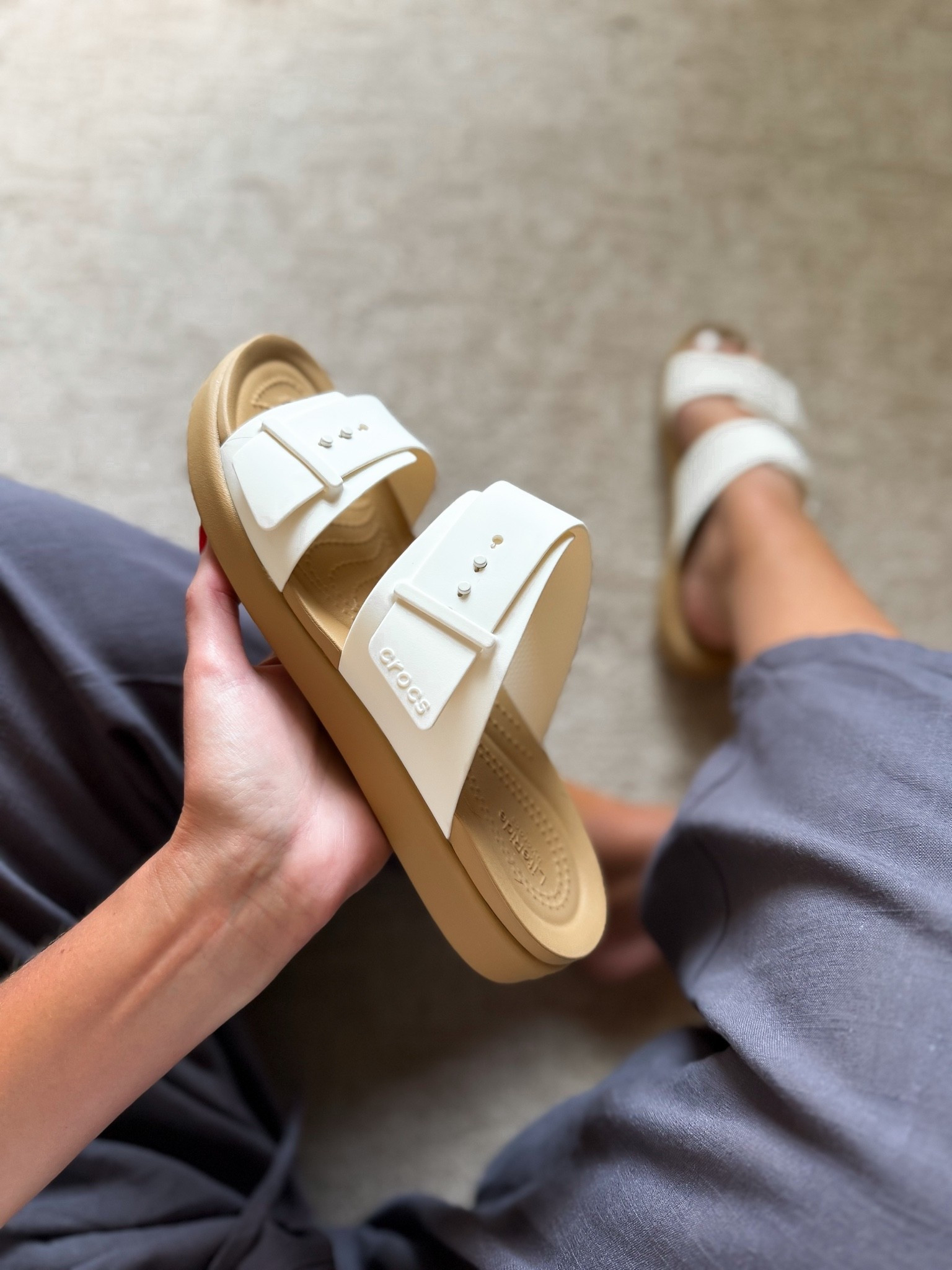 Stood on my feet all day at the salon 💇‍♀️ These Crocs were comfy and cushioned

#LTKSeasonal #LTKOver40 #LTKootd
