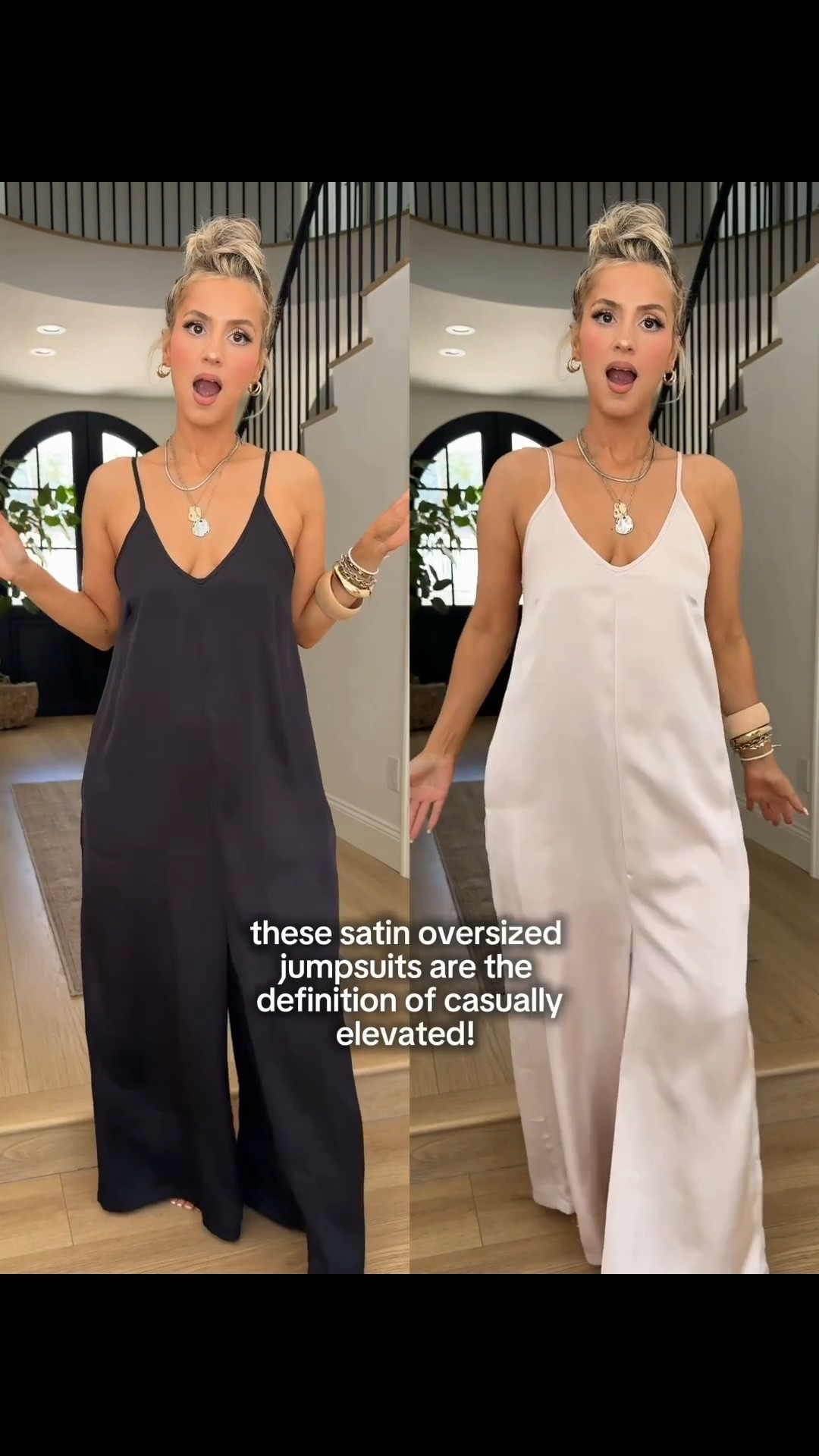 The perfect satin relaxed jumpsuit 🙊🔥 small

#LTKgrwm #LTKootd #LTKU