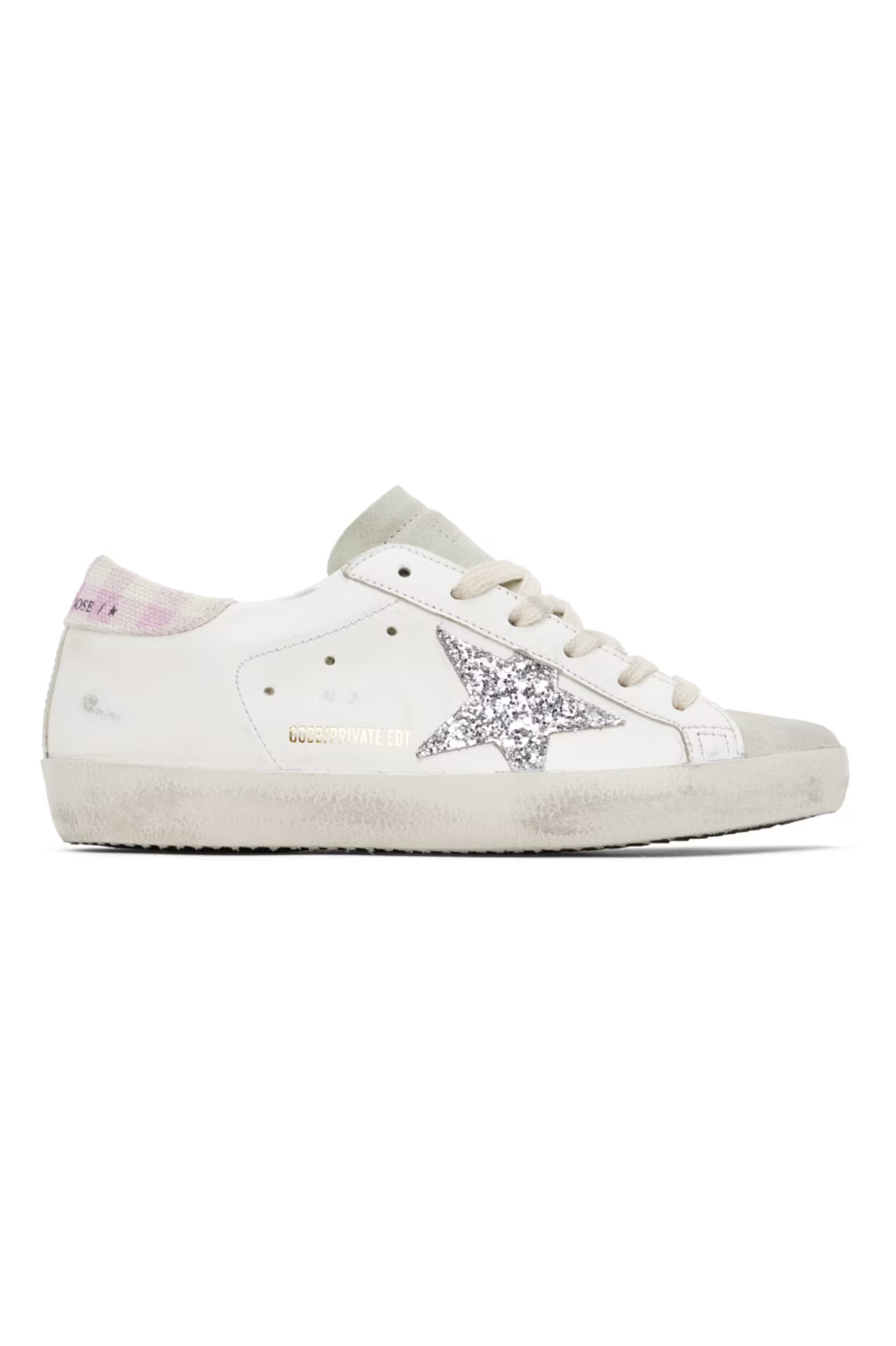 SSENSE Exclusive White & Gray Super-Star Sneakers | SSENSE