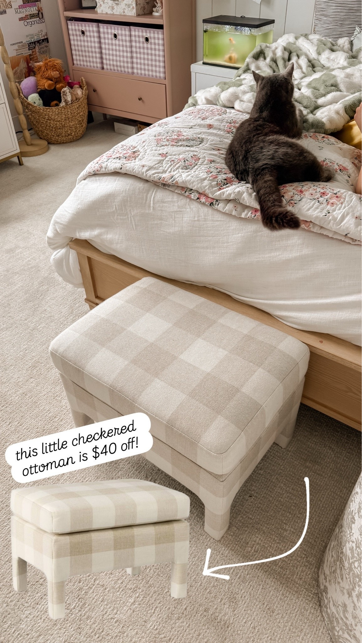 Cute little checkered ottoman from Target is on sale! Great for bedroom or living room. 

Sarah Joy, Target home, home finds

#LTKHome #LTKSaleAlert