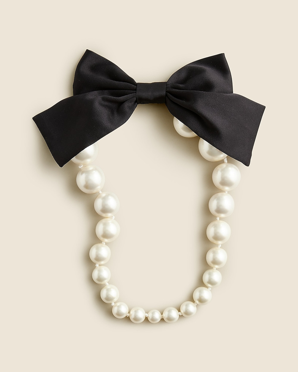 Pearl bow necklace | J. Crew US