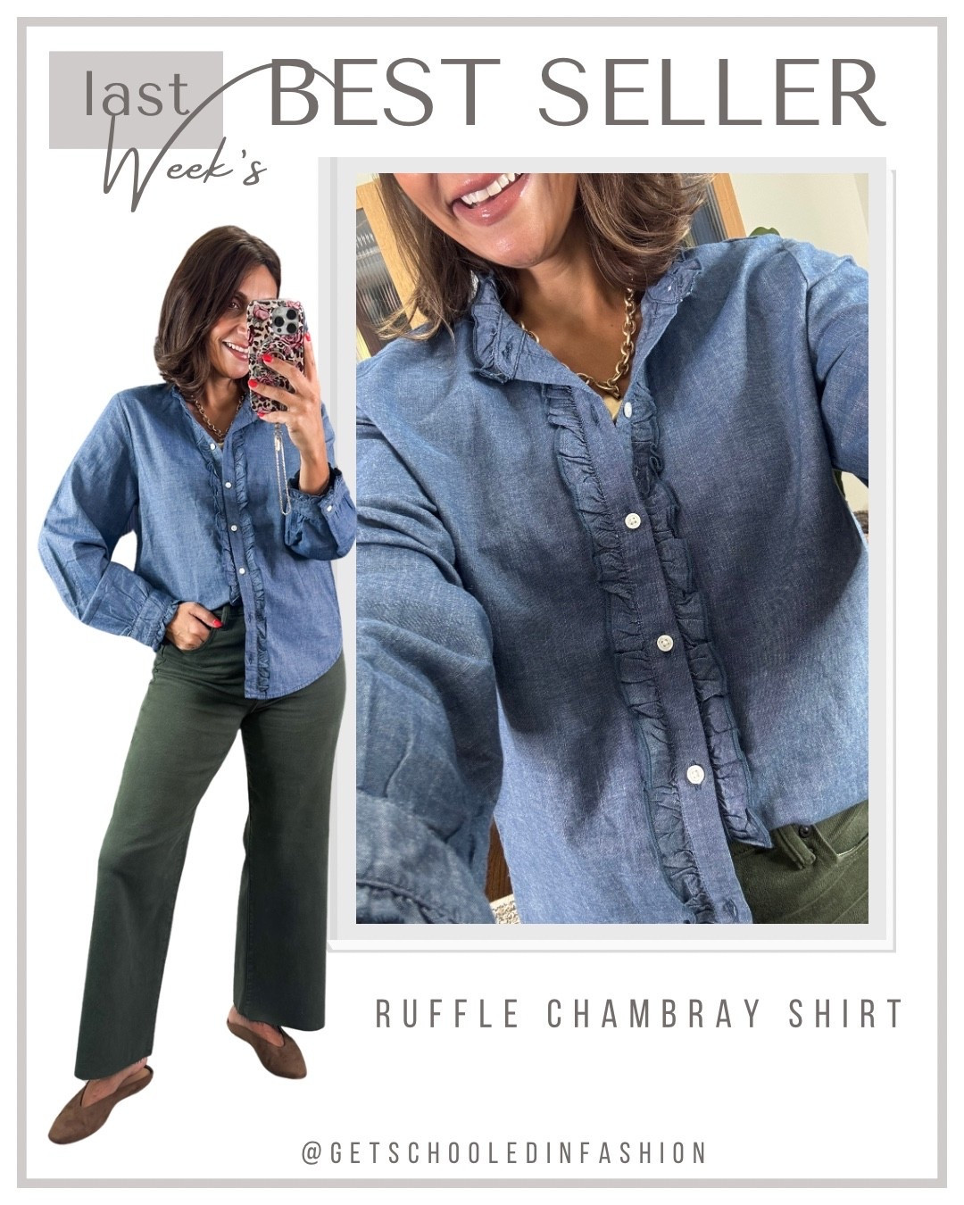 Target chambray shirt
Denim shirt

#LTKOver40 #LTKgrwm #LTKWorkwear