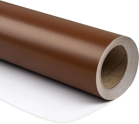 RUSPEPA Chocolate Brown Wrapping Paper Solid Color - Mini Roll - for Christmas, Wedding, Birthday... | Amazon (US)