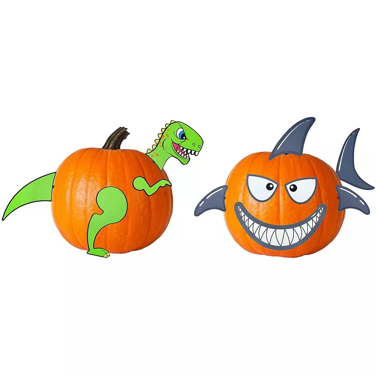 Decorae Shark & Dinosaur Theme Pumpkin Decorating Set; 13 Metal Accessories for Halloween Fall Pu... | Target