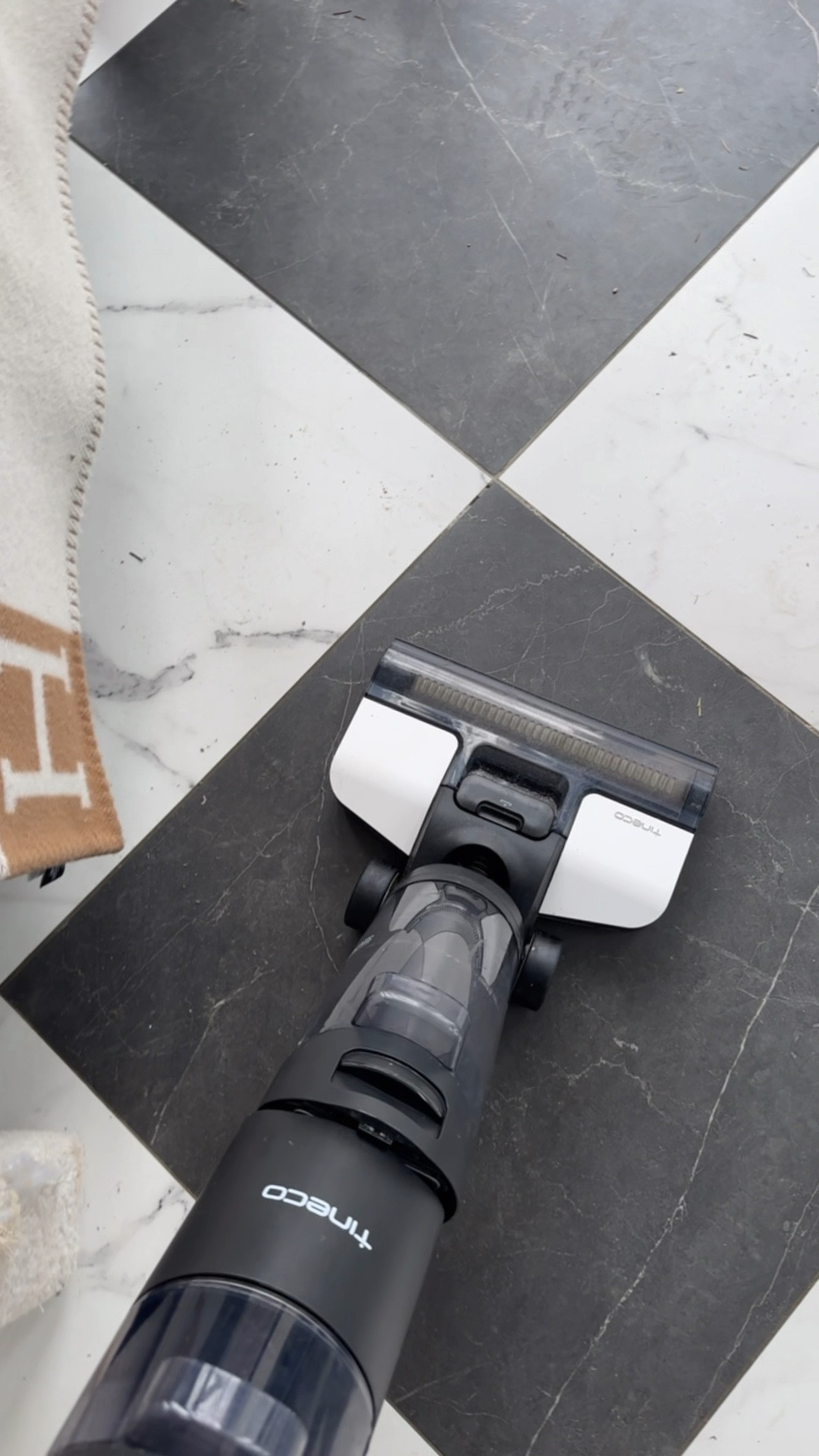 Wet mop/vacuum all in 1! Cleans floors and vacuums at same time! Safe to use on real wood floors too!  