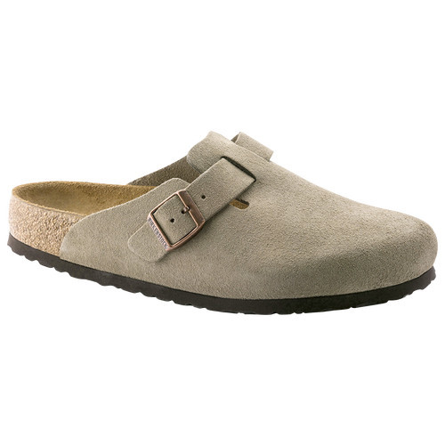 Birkenstock Womens Boston Soft Footbed Suede Clogs - Womens Shoes Taupe Suede Size 09.0 | Foot Locker CA