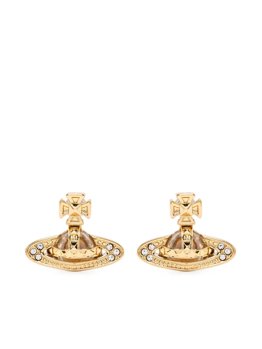 Vivienne Westwood Pina Bas Relief Earrings - Farfetch | Farfetch Global