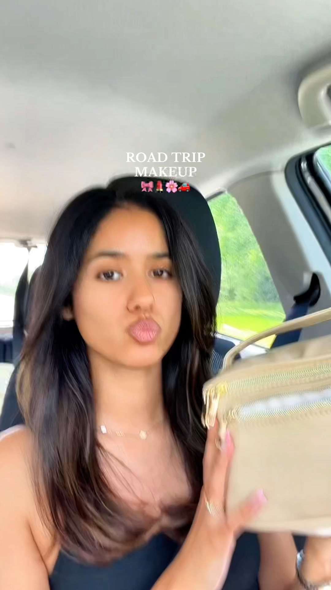 Road trip makeup 💗