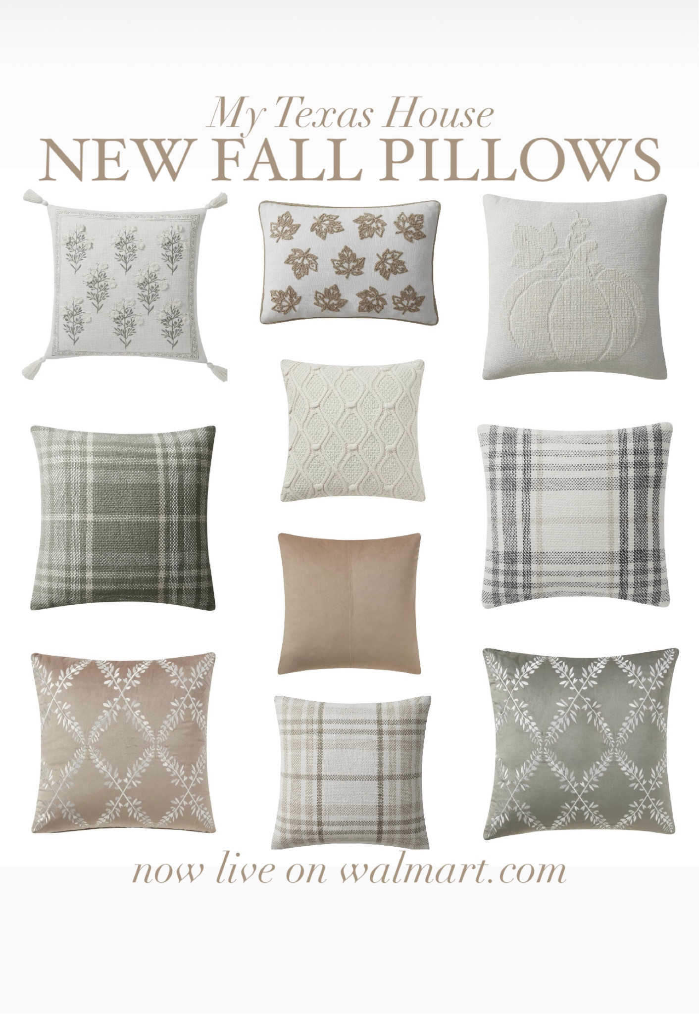 Our new fall pillow covers are now live on @walmart!! I linked our pillow inserts too!#LTKunder50 #walmartpartner #walmarthome

#LTKSeasonal #LTKhome