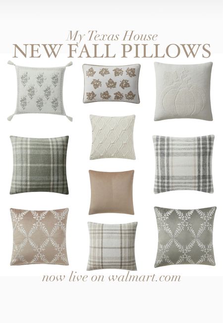 Our new fall pillow covers are now live on @walmart!! I linked our pillow inserts too!#LTKunder50 #walmartpartner #walmarthome

#LTKSeasonal #LTKhome