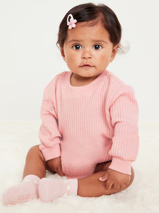 Long-Sleeve Thermal-Knit Romper for Baby | Old Navy (US)