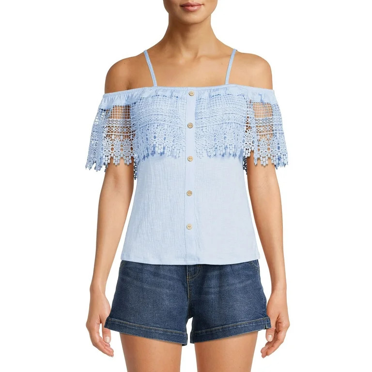 No Boundaries Juniors’ Off the Shoulder Top | Walmart (US)