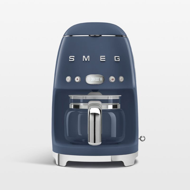 SMEG Navy Drip Coffee Maker + Reviews | Crate & Barrel | Crate & Barrel