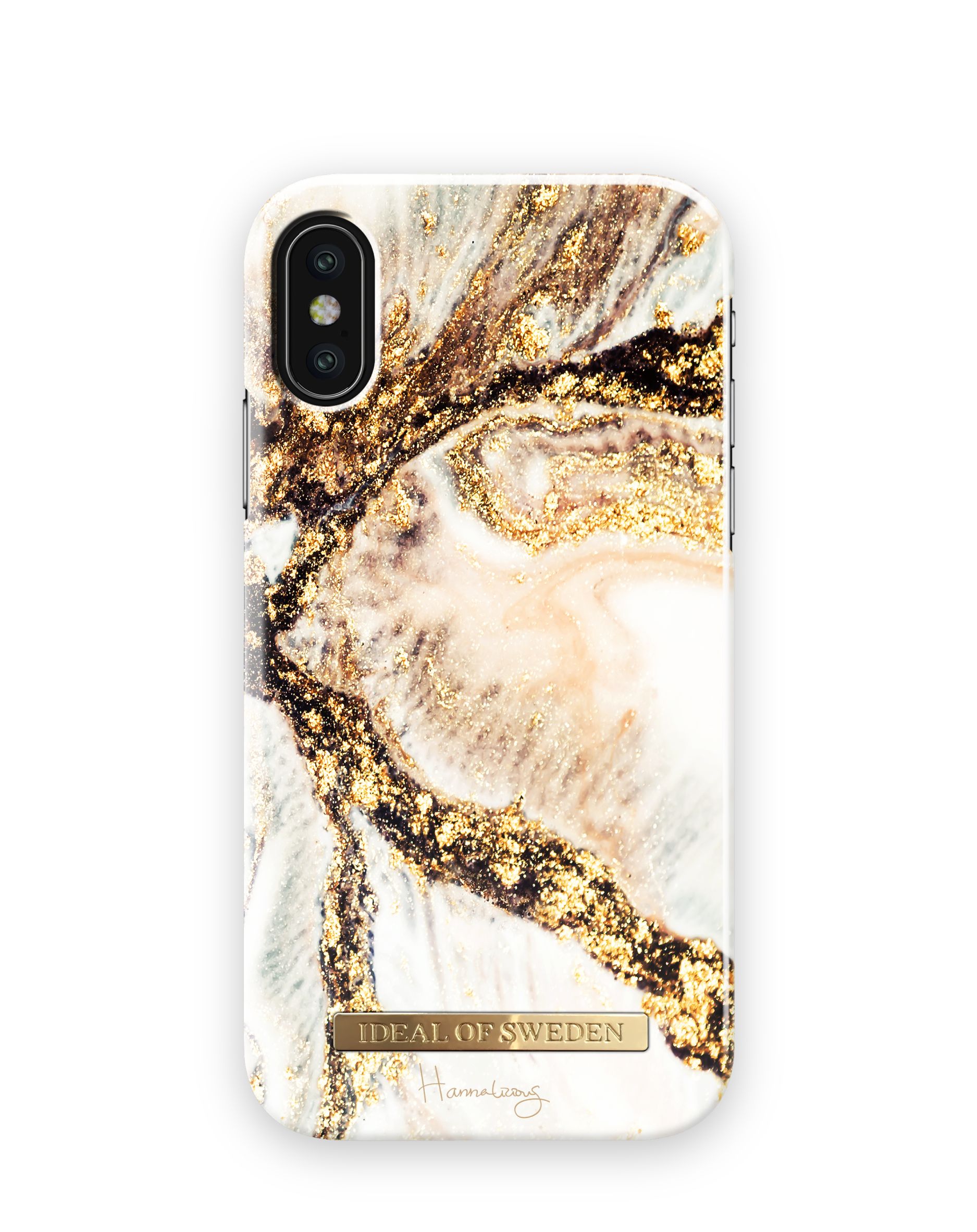 Fashion Case Hannalicious iPhone X/XS Golden Swirl | iDeal of Sweden (CA)