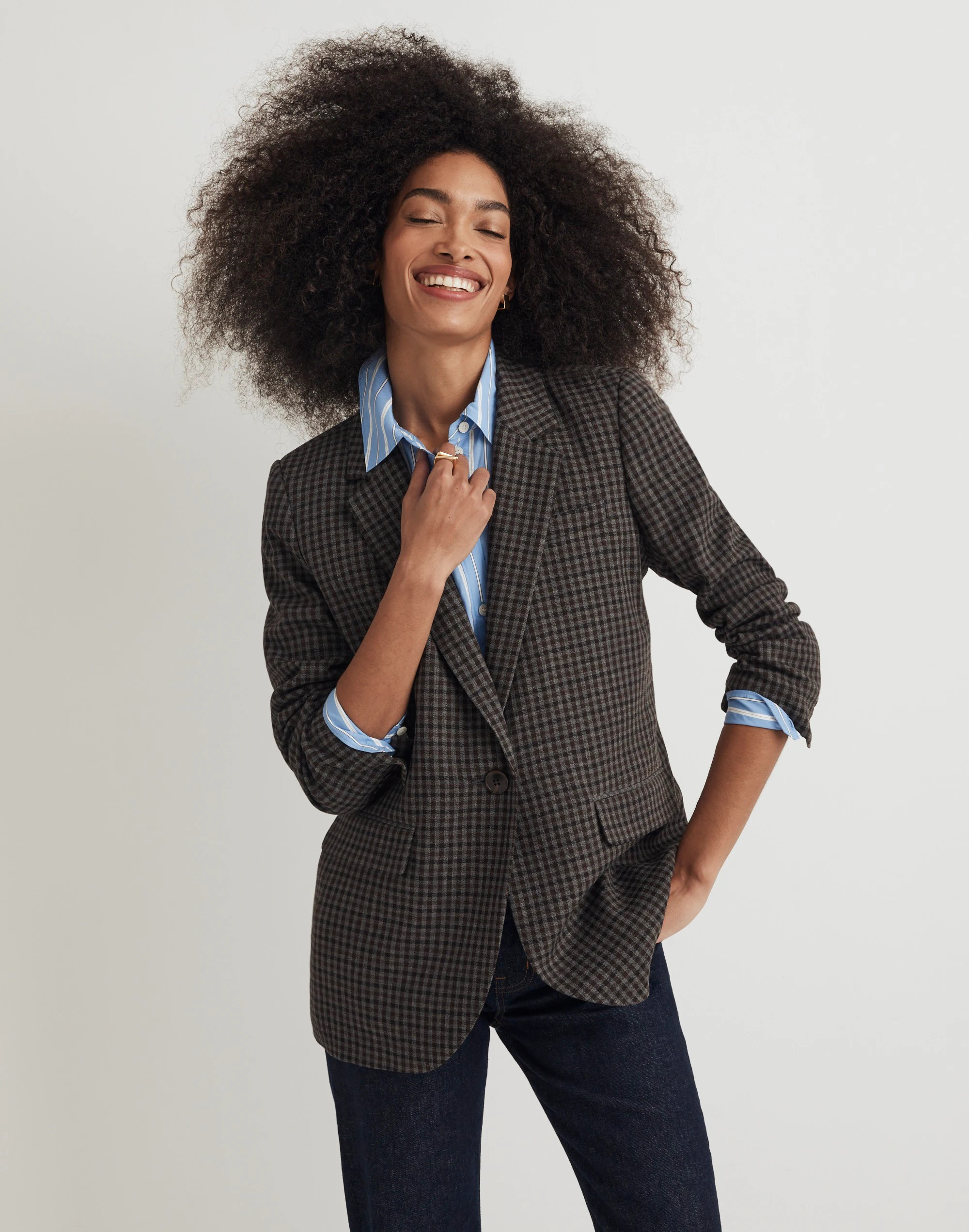 The Larsen Blazer in Plaid | Madewell