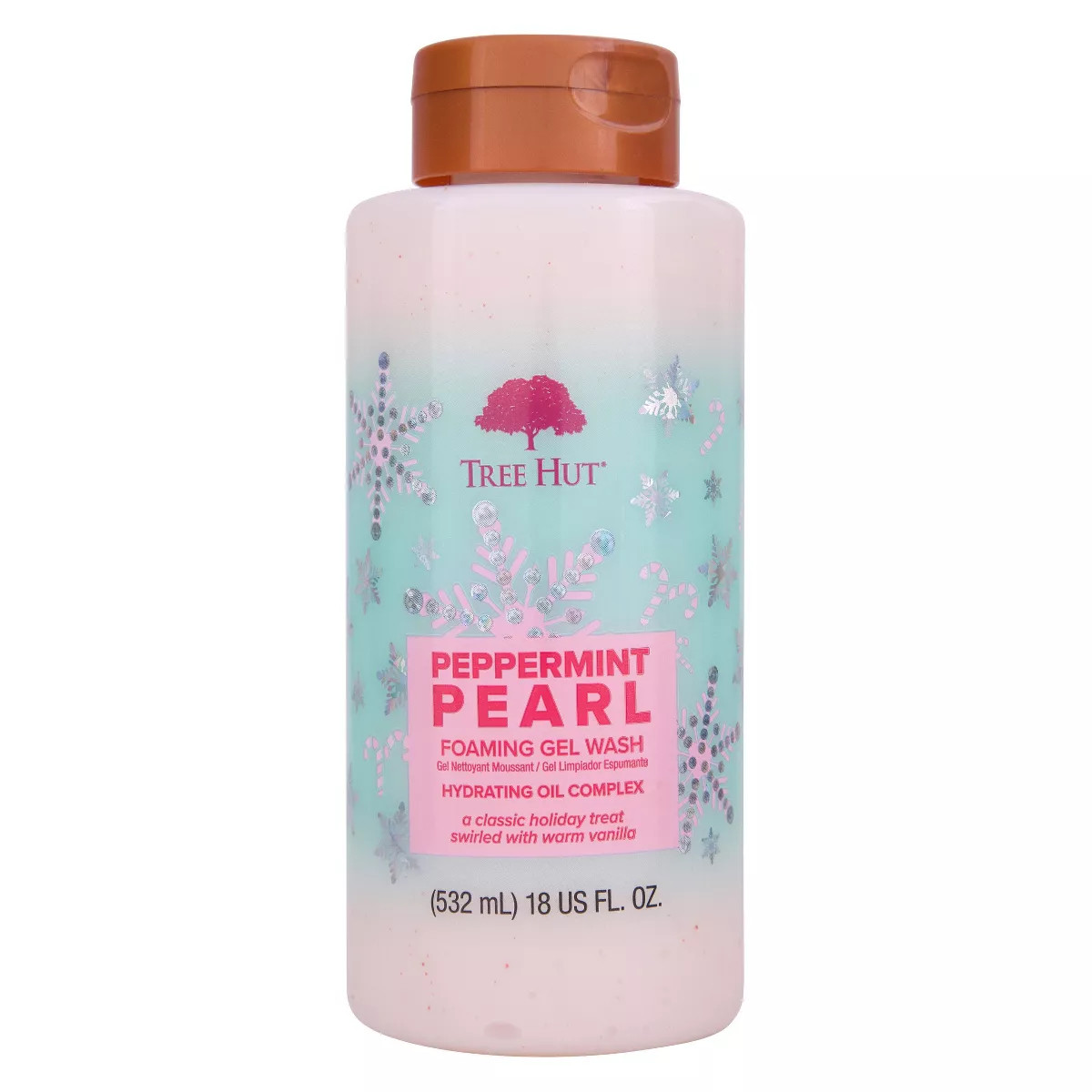 Tree Hut Peppermint Pearl Foaming Gel Body Wash - 18  fl oz | Target