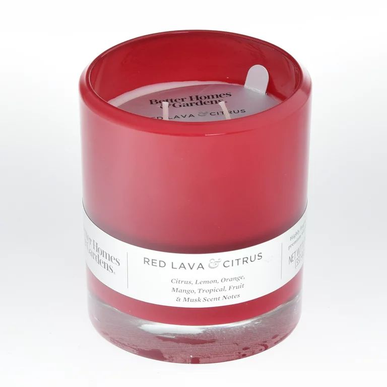 Better Homes & Gardens Red Lava Citrus 12oz Scented 2-wick Candle | Walmart (US)