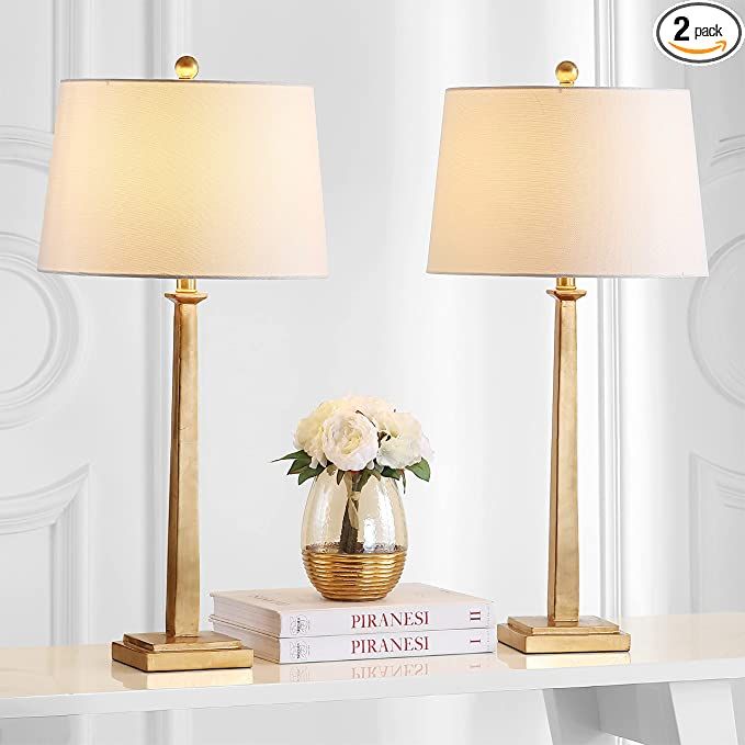 SAFAVIEH Lighting Collection Andino Gold 32-inch Bedroom Living Room Home Office Desk Nightstand ... | Amazon (US)