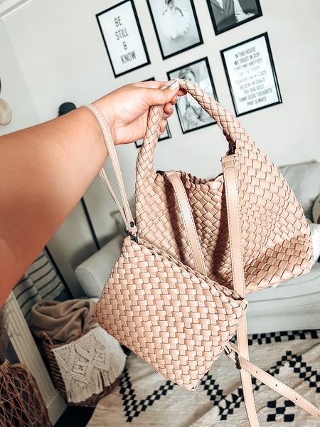 Recent amazon purchase that I’ve been LOVING! The trendy woven purse but in a crossbody style. Comes with detachable straps and wristlet! This is SO SO GOOD! The only purse I’ll need this summer!

#LTKunder50 #LTKSeasonal #LTKFind