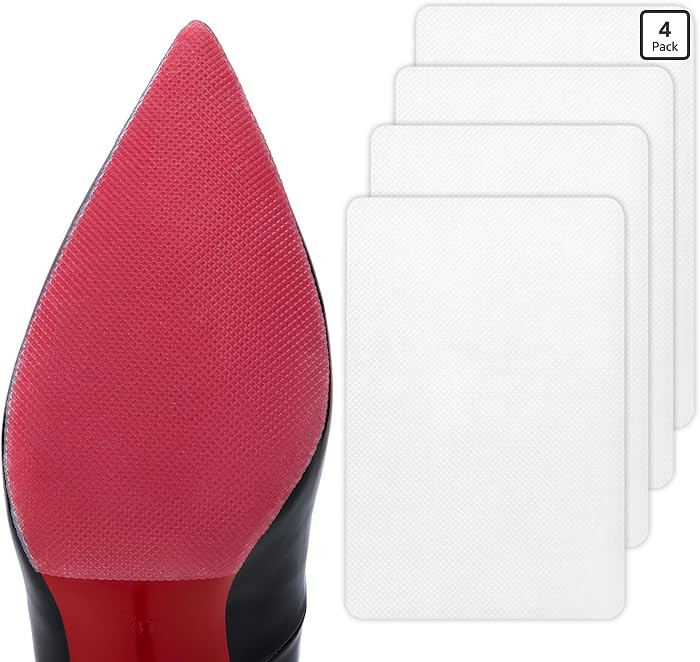 GADEBAO Shoe Sole Protector, 4 Pcs Self Adhesive Shoe Bottom Protector for High Heels, Silicone A... | Amazon (US)